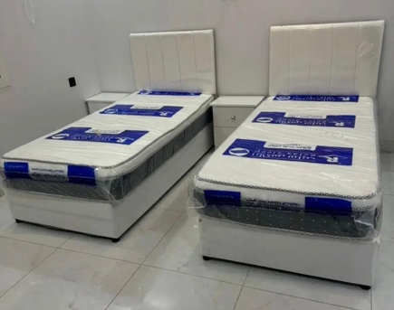 Jeddah, Furniture, SAR 5,  New Best Quality Medium Bed ,single Bed And Double Bed 🛏️ With Mattress Available