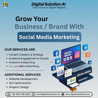 Islamabad, Marketing, Grow Your Brand With Powerful Social Media Marketing