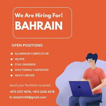 Jidhafs, Jobs, URGENT HIRING FOR BAHRAIN