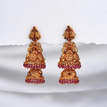 Kurnool, Businesses For Sale, Buy Small Silver Jhumka Earrings Online | Padmam