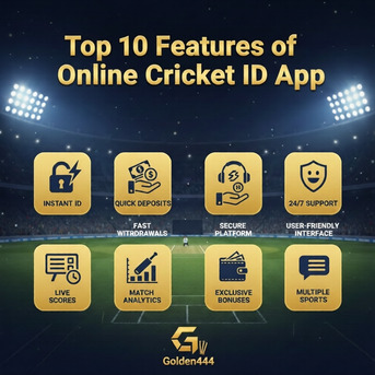 Mumbai, Legal, Top 10 Features Of Golden444 Online Cricket ID App