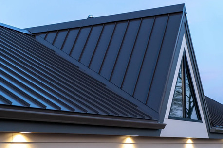 New York, Construction, Gutter Installation In Strum