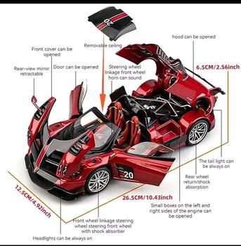 Khobar, Toys & Games, SAR 150,  Red Pagani 1:18 Scale And White Bmw 1:24 Scale