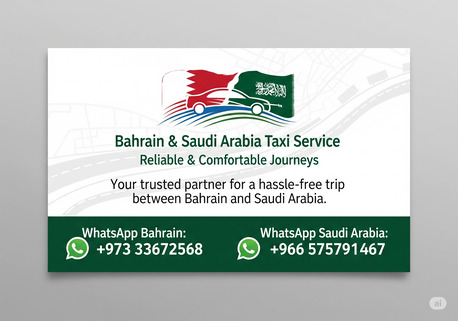 Abqaiq, Pick Up & Drop Off, Saudi Arabia Bahrain Taxi Service 250SR