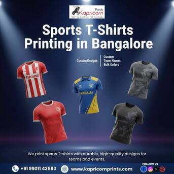 Bangalore, Printing, Sports T‑Shirts Printing In Bangalore
