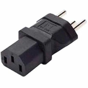 New York, Electronics, USD 3,  C13 To Switzerland SEV 1011 Power Plug Adapter