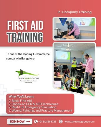 Bangalore, Lessons Offered, First Aid Awareness Training In Bangalore | Green World Group