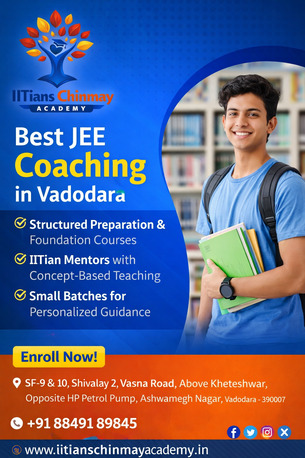 Ahmedabad, Education, JEE Coaching In Vadodara - IITians Chinmay Academy