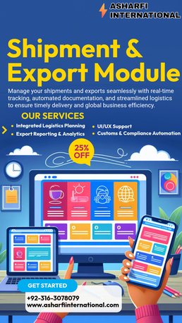 Islamabad, ERP, Shipment & Export Management Module