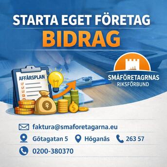 Stockholm, Business, F? St?d Med Starta Eget F?retag Bidrag &ndash; Sm?f?retagarnas Riksf?rbund