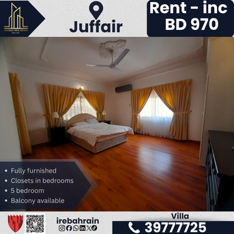 Juffair, Villas, BHD 970,  Fully Furnished Luxurious Compound Villa For Rent &ndash; Juffair