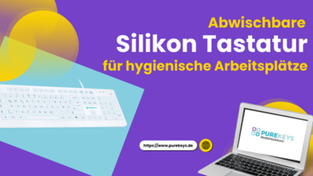Leipzig, Medical, Abwischbare Silikon Tastatur F?r Hygienische Arbeitspl?tze