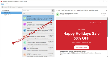 New York, Software, USD 39,  MailsDaddy MBOX To PST Converter