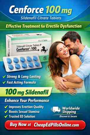 Chicago, Health & Beauty Items, USD 250,  Cenforce 100 Mg &ndash; Effective ED Support (Sildenafil) &ndash; Buy Online With Discreet Shipping