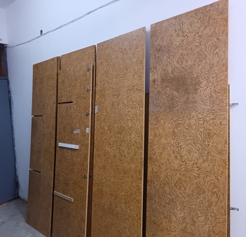 Al Malaz, Furniture, URGENT SALE - Used Furniture (Wooden Wardrobe, Office Table, L - Corner Shelf)