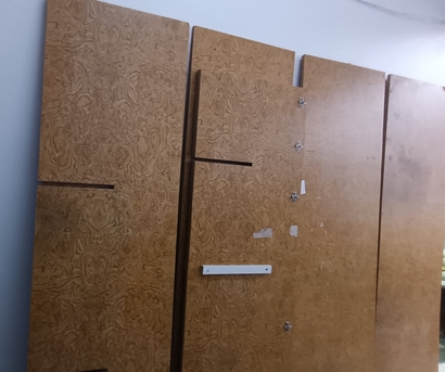 Al Malaz, Furniture, URGENT SALE - Used Furniture (Wooden Wardrobe, Office Table, L - Corner Shelf)