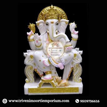 Jaipur, Collectibles, INR 15000,  Designer Marble Ganesh Moorti Available Now