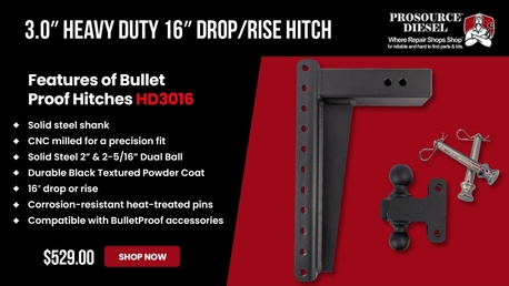Los Angeles, Auto Parts, USD 529,  BulletProof HD3016 3 Inch Drop Hitch 2-5/16 Ball