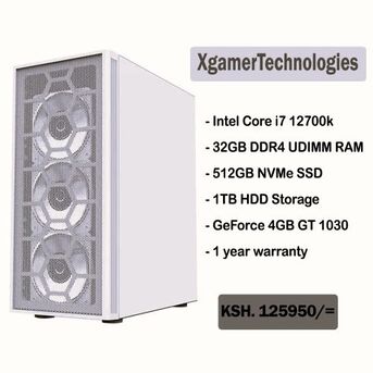 Nairobi, Computers, KES 125950,  Core I7 12700k Custom Made Gaming Computer PC