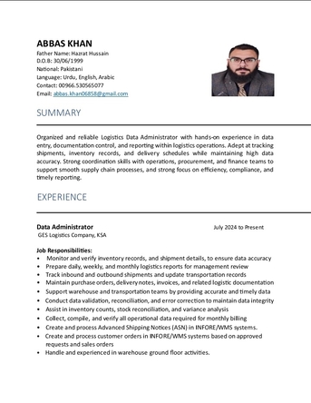 Riyadh, Job Seekers, Logistic Operation