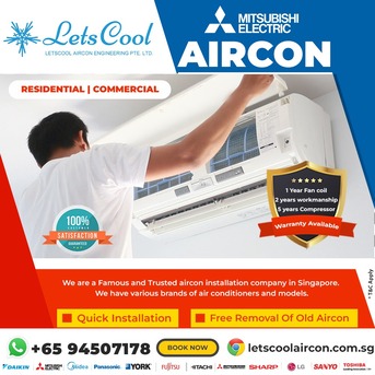 Singapore, Air Conditioners, SGD 999,  Mitsubishi Aircon Promotion