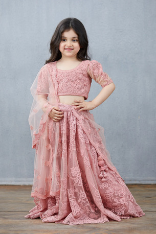 Mumbai, Clothing & Accessories, Elegant Designer Lehenga For Kids &ndash; Gulaab Hansini Lehenga Set
