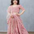 Elegant Designer Lehenga For Kids &ndash; Gulaab Hansini Lehenga Set