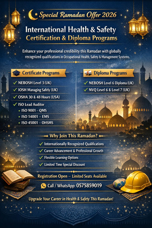 Jeddah, Training, Advance Your Safety Career This Ramadan With Globally Recognized Qualifications