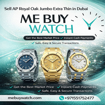 Dubai, Watches, Sell AP Royal Oak Jumbo Extra Thin Dubai | Me Buy Watch