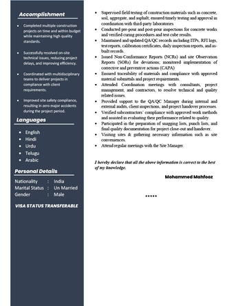 Riyadh, Job Seekers, Civil QC Inspector