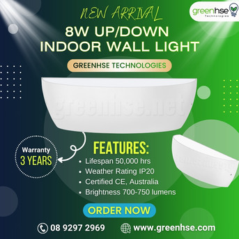Perth, Electrical & Plumbing, AUD 42,  8W Up/Down LED Indoor Wall Light By Greenhse Technologies
