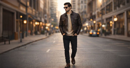 New Delhi, Clothing & Accessories, INR 24999,  Classic Black Leather Jacket Styles For Men
