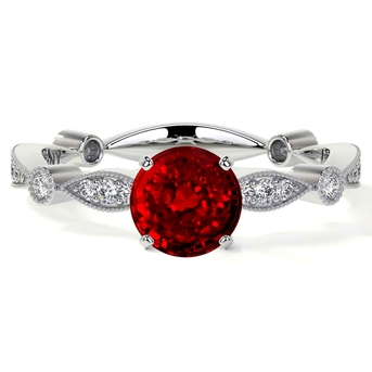 New York, Jewelry, USD 9224,  Romantic Ruby Engagement Ring For Timeless Love