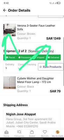 Jubail, Household Items, SAR 3000,  Refrigerator, 2.5 Ton Split AC, 3 Seater Sofa, 6 Seater Dining Table