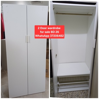 Manama, Furniture, BHD 26,  ✅️ 2 Door Wardrobe For Sale In Good Condition With Delivery