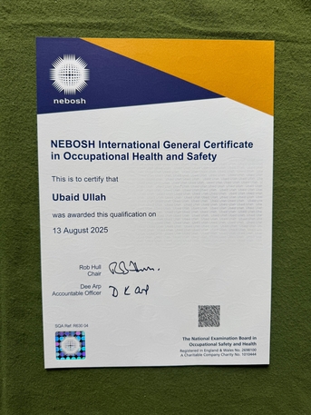 Riyadh, Job Seekers, NEBOSH Certified Safety Officer With 2 Years Of Ex