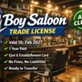 Gents Saloon Trade License Available