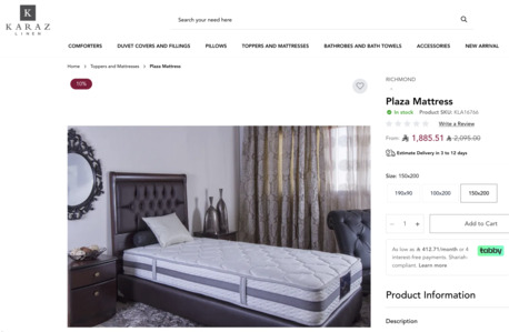 Riyadh, Furniture, SAR 2000,  Queen Bed And Mattress