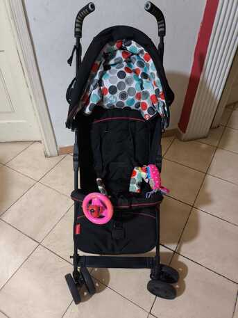 Al Rehab, Baby & Kid Stuff, SAR 275,  Black Stroller/Pram (brand Fisher Price) In Very Good Condition