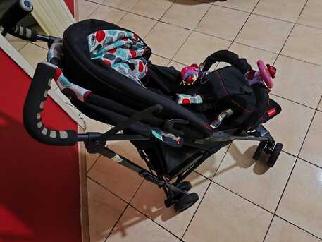 Al Rehab, Baby & Kid Stuff, SAR 275,  Black Stroller/Pram (brand Fisher Price) In Very Good Condition
