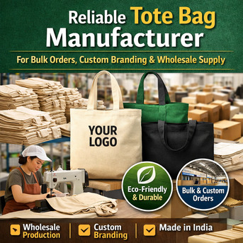 New Delhi, Businesses For Sale, Reliable Tote Bag Manufacturer For Bulk Orders, Custom Branding & Wholesale Supply