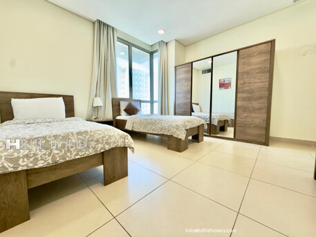 Salmiya, Apartments/Houses, KWD 1200/month,  Furnished,  3 BR,  Three Bedroom Seaview Furnished Duplex For Rent In Salmiya