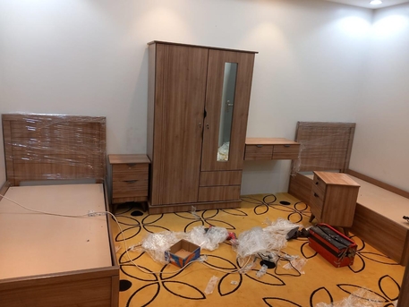 Al Malqa, Furniture, SAR 11,  New Bedroom Set Single Bed And Wardrobe