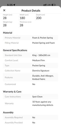 Riyadh, Household Items, SAR 1300,  Brand New King Size Mattress From Homebox