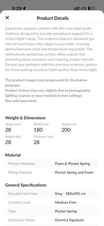 Riyadh, Household Items, SAR 1300,  Brand New King Size Mattress From Homebox