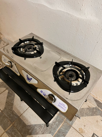 Dhahrat Laban, Furniture, SAR 100,  Butterfly 2000 Stainless Steel LPG Gas Stove &ndash; 2 Burner (Auto Ignition)