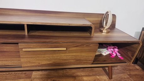 Khobar, Furniture, SAR 400,  Walnut Wooden Tv Unit
