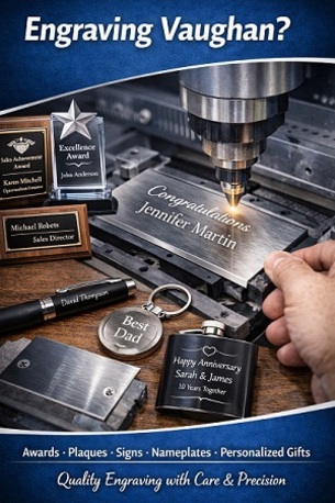 Toronto, Graphic Design, Engraving Vaughan