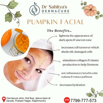Kurnool, Health, Pumpkin Facial Benefits- Dermacure Clinic - Rajahmundry