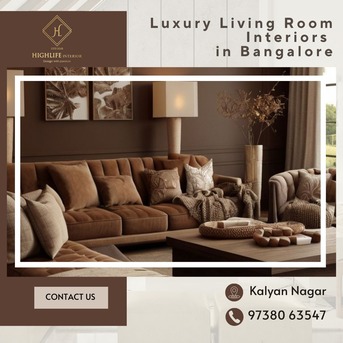 Bangalore, Interior Design, Luxury Living Room Interiors In Bangalore